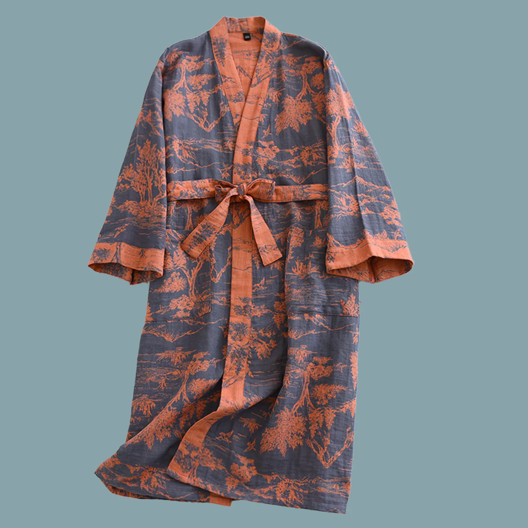 Aki Cotton Kimono Robes - Image 4