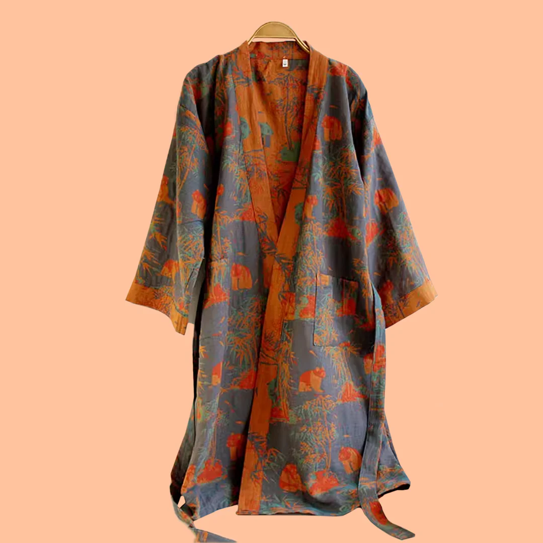 Aki Cotton Kimono Robes - Image 7