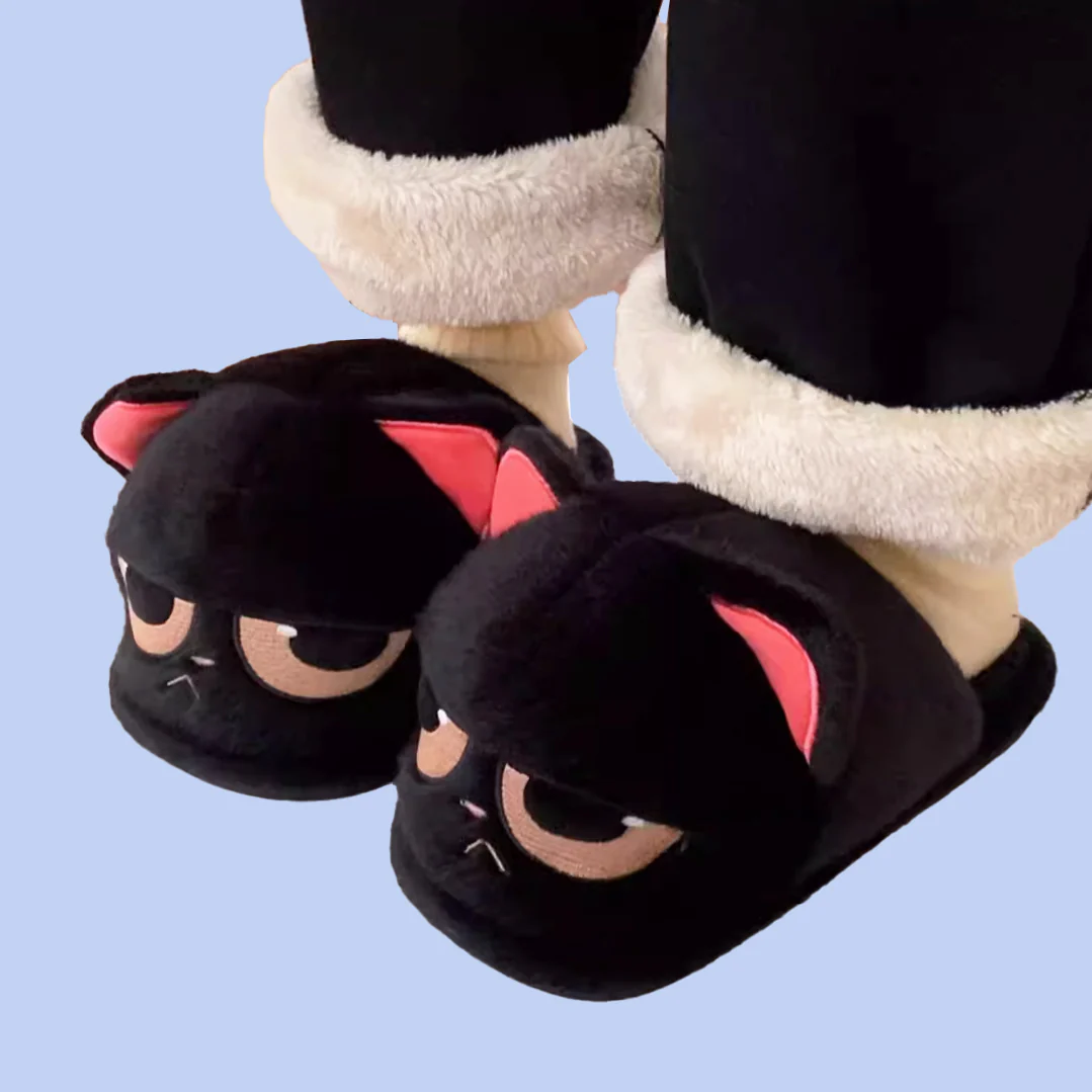 Bombastic Side Eye Kitty Slippers - Image 4