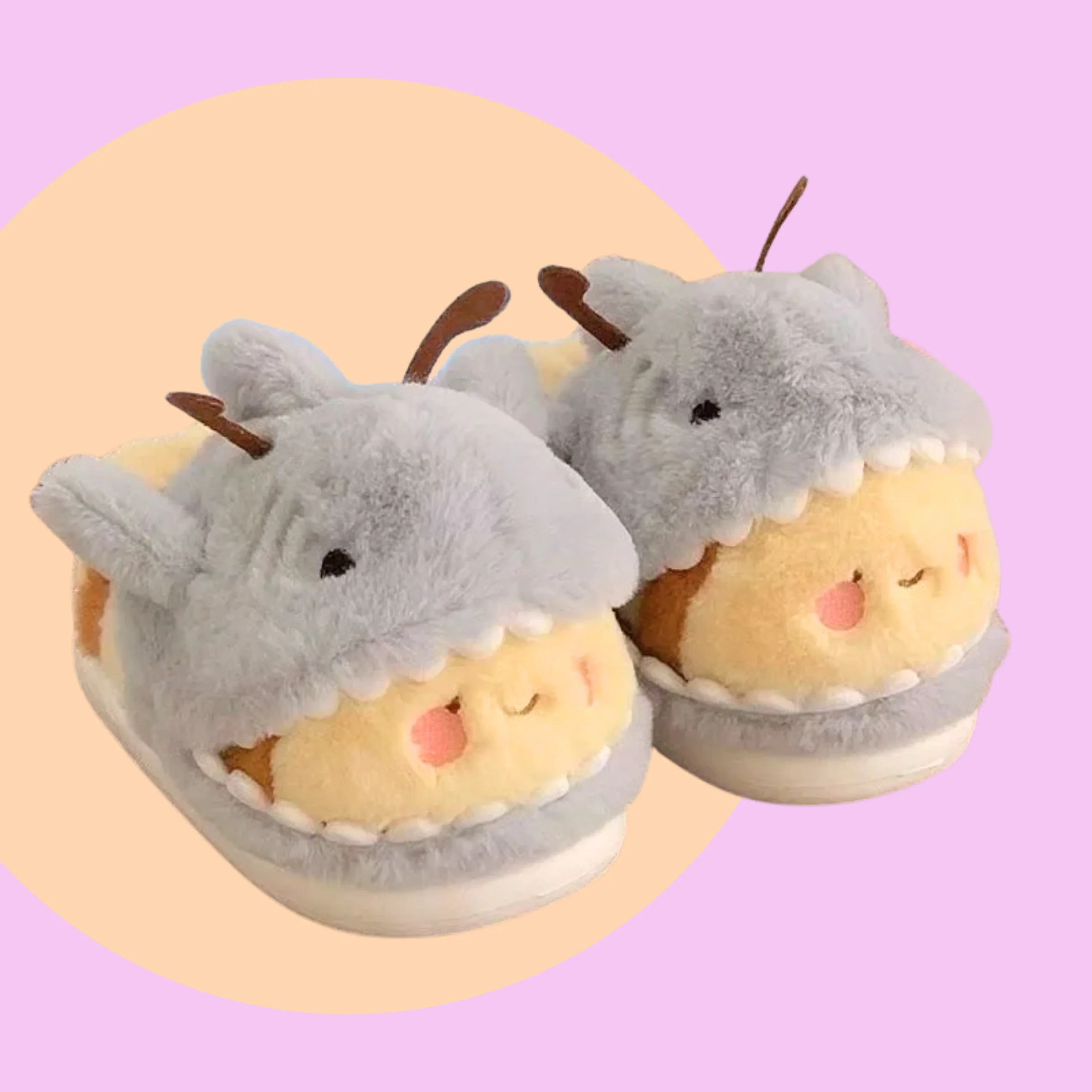 Bumbley Shark Fluffy Slippers - Image 5