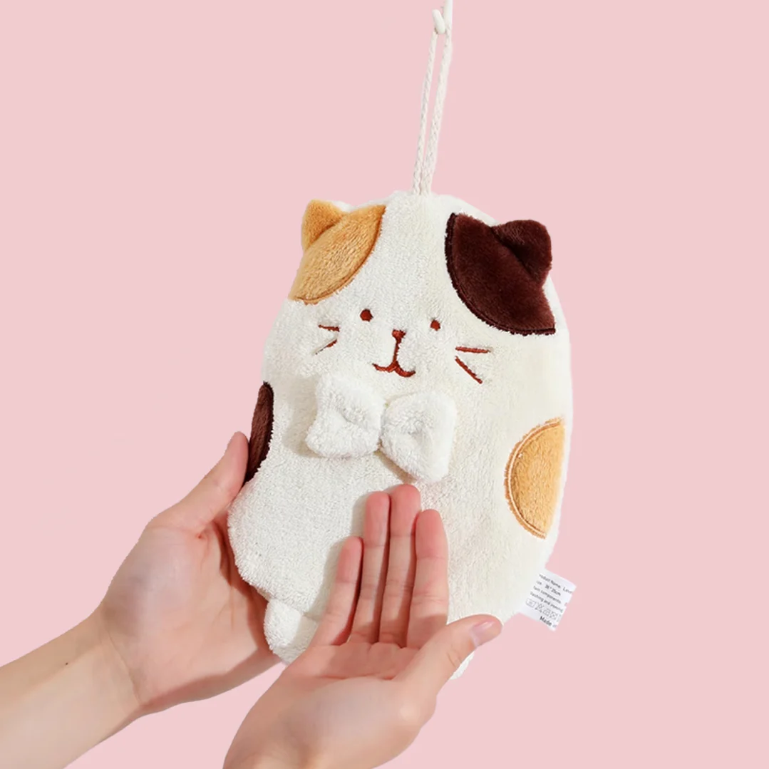 Chubby Cat Hand Towels - Image 2