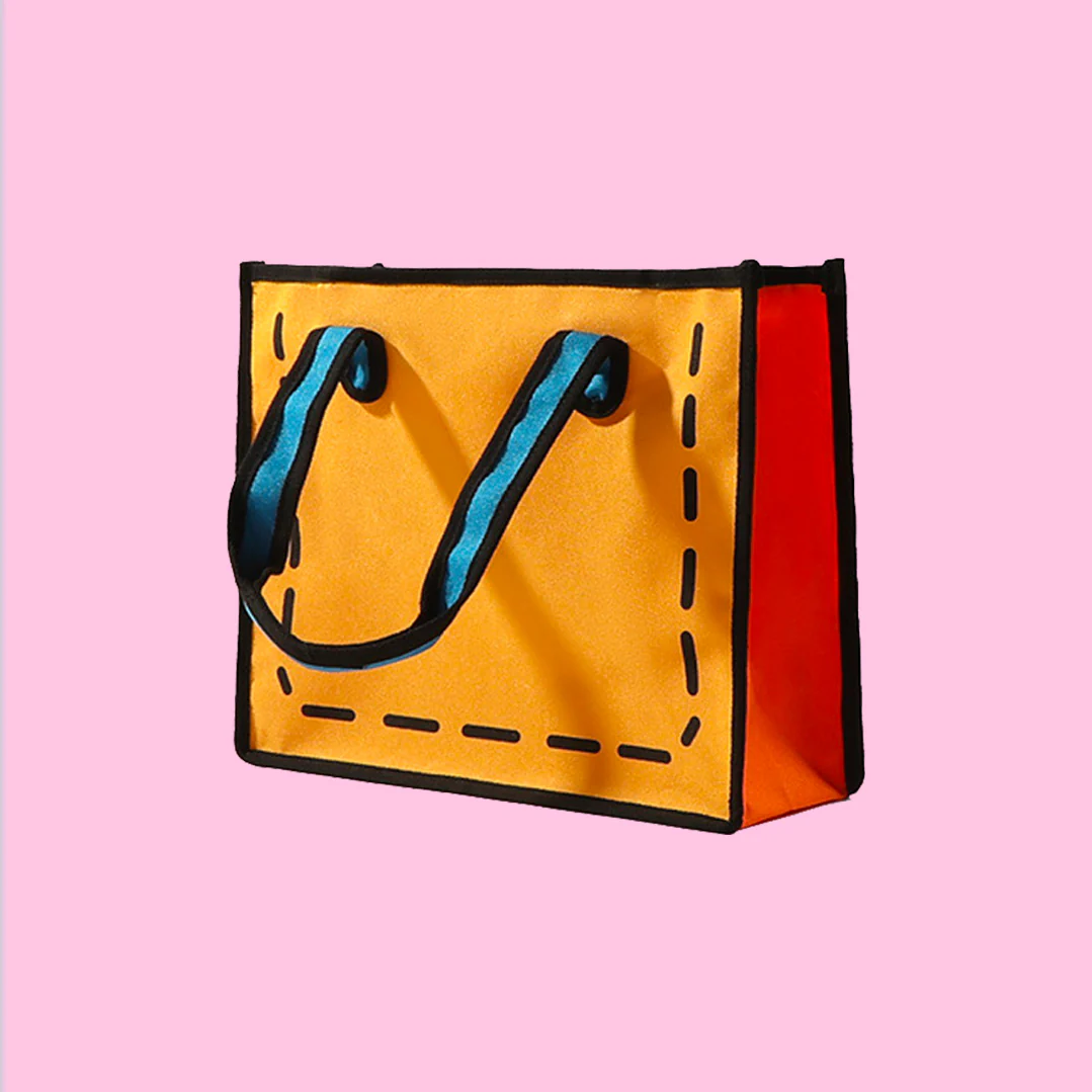 Comic Book Canvas Tote Bag - Image 3