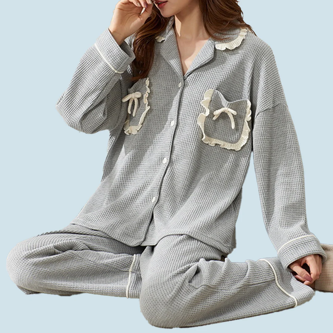 Cuddly Bear Textured Cotton Pyjamas - Image 4