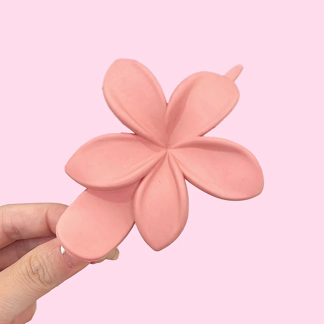 Frangipani Floral Hair Clips (2) - Image 6