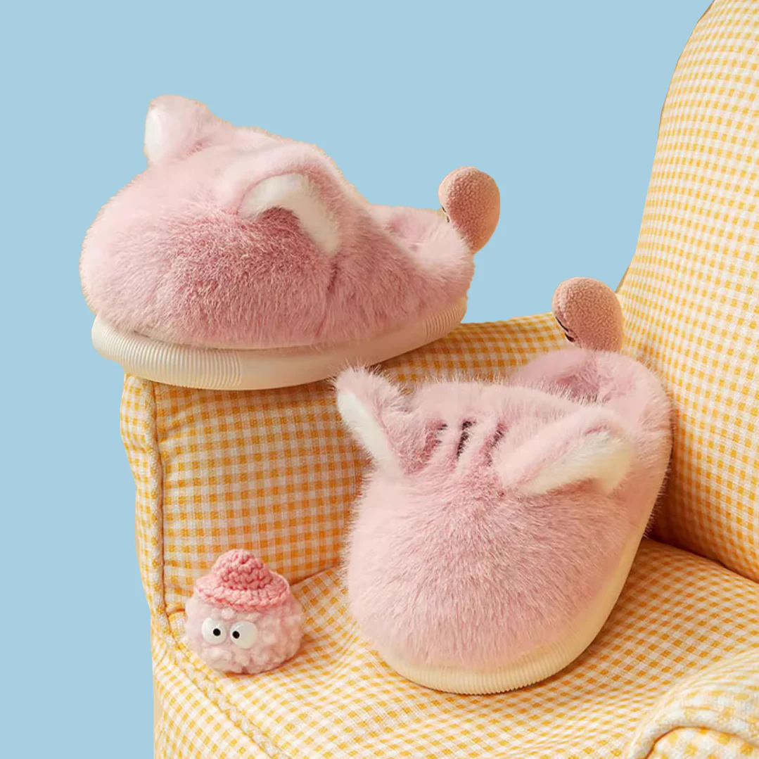 Mini Me ~ Furry Morris Slippers - Image 4