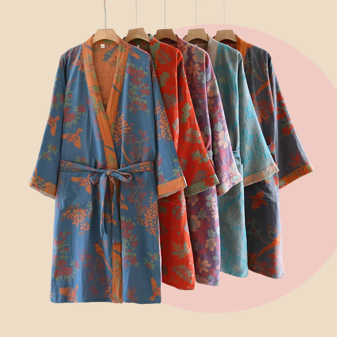Fuyu Cotton Kimono Robes - Image 4