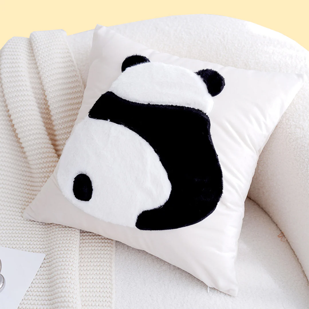Fuzzy Panda Cushions - Image 3