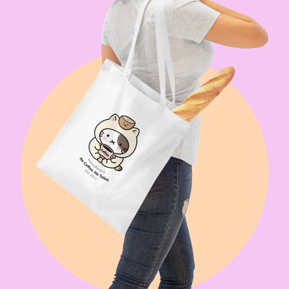 Kakkoii Coffee Cat Tote Bag - Image 3