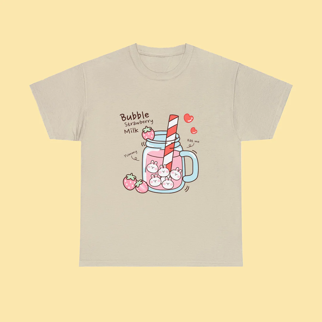 Kawaii Boba Bunny T-Shirt - Image 4