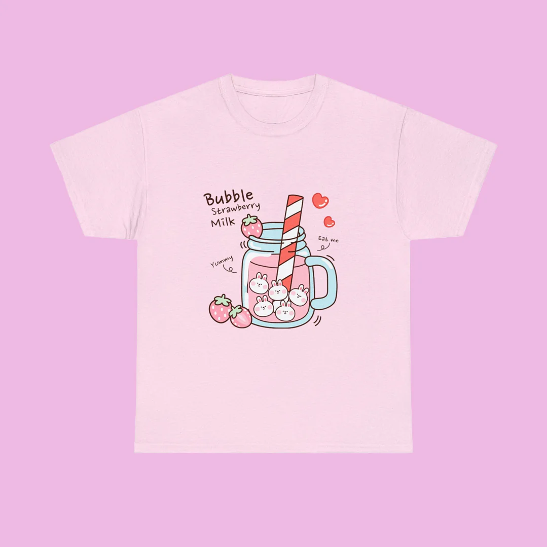 Kawaii Boba Bunny T-Shirt - Image 5