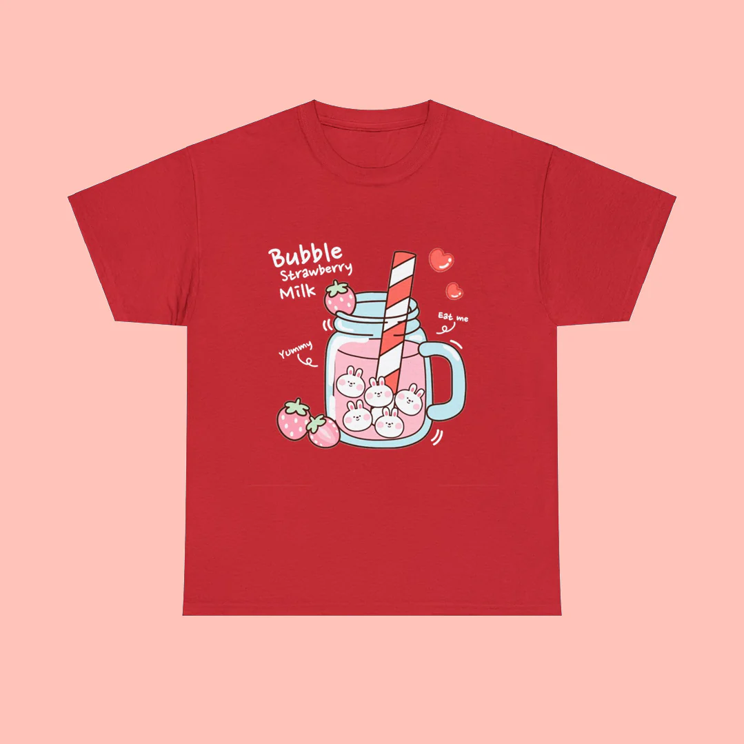 Kawaii Boba Bunny T-Shirt - Image 6
