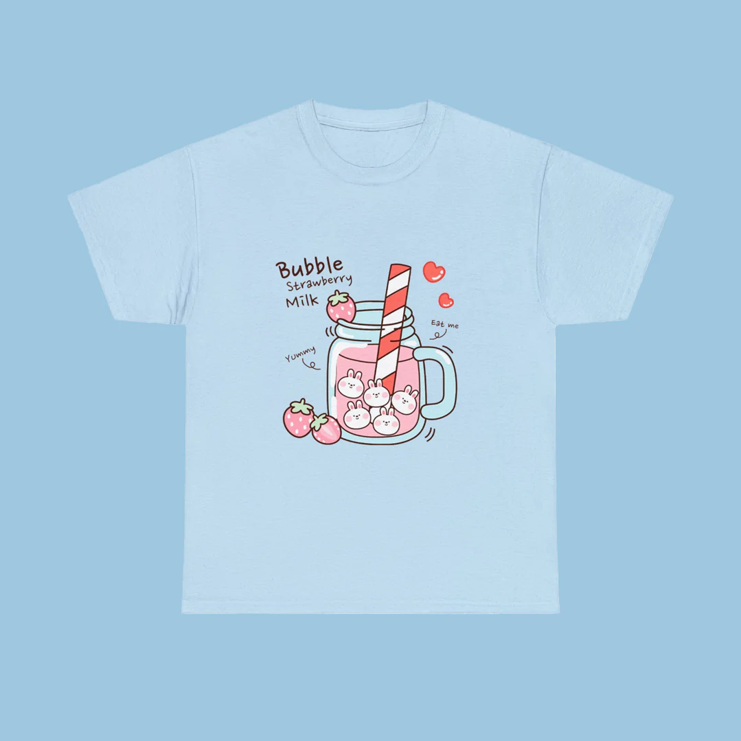 Kawaii Boba Bunny T-Shirt - Image 8