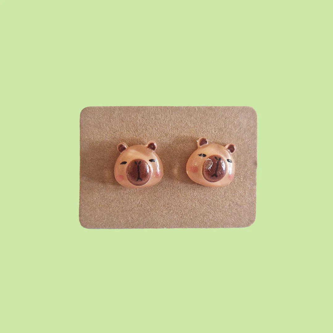 Kawaii Capybara Earrings - Image 3