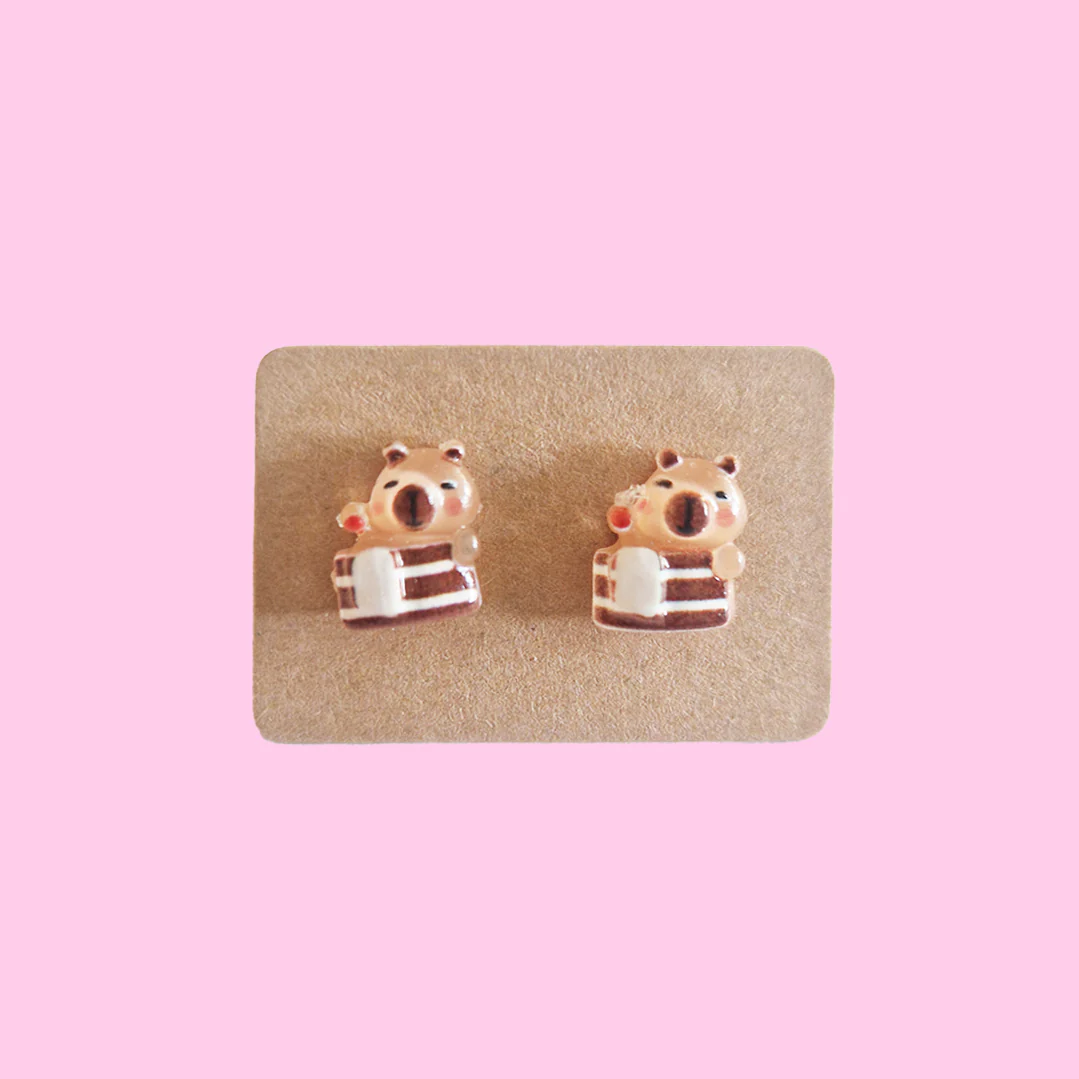 Kawaii Capybara Earrings - Image 5