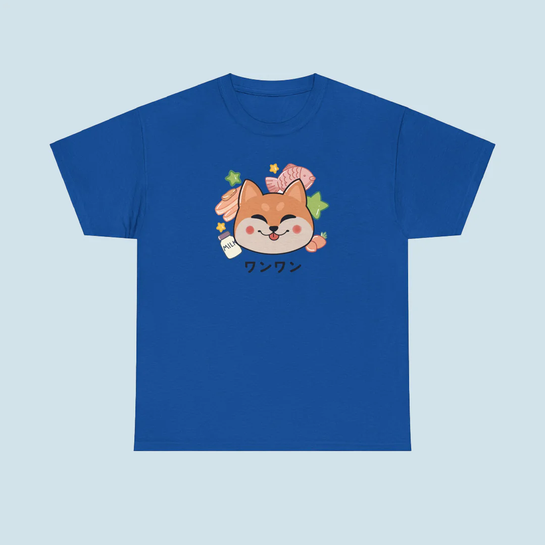 Kawaii Shiba Cotton T-Shirt - Image 10