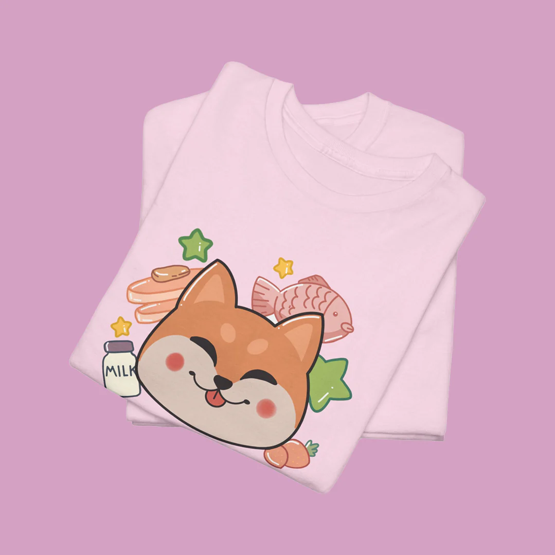 Kawaii Shiba Cotton T-Shirt - Image 13