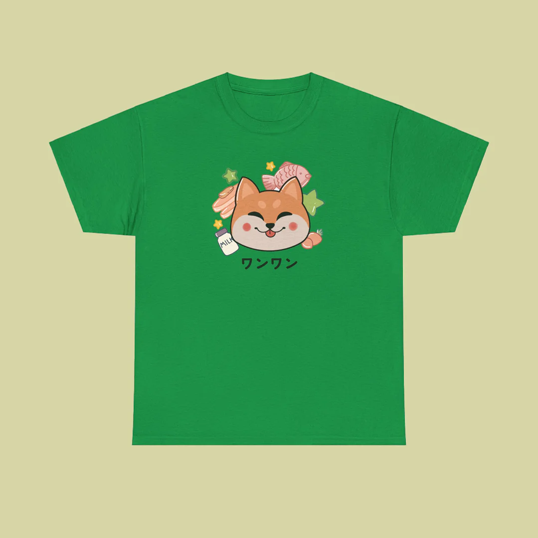 Kawaii Shiba Cotton T-Shirt - Image 8
