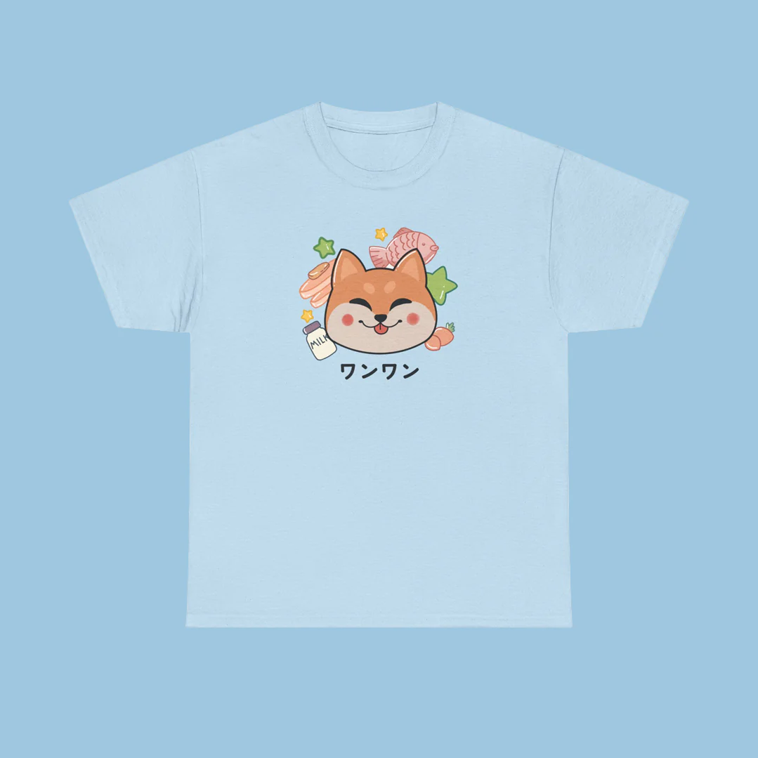 Kawaii Shiba Cotton T-Shirt - Image 9
