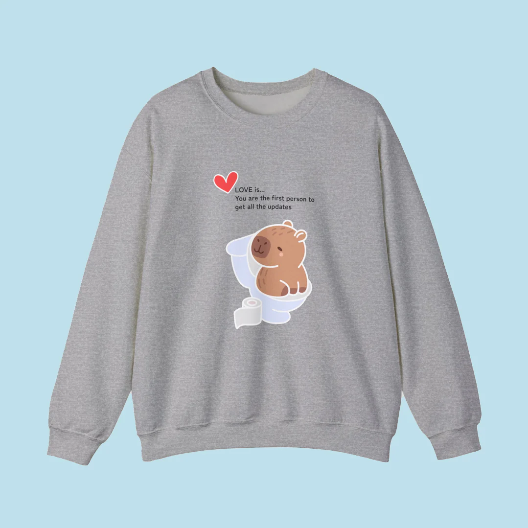 Love is ~ Toilet Crewneck Sweater - Image 7