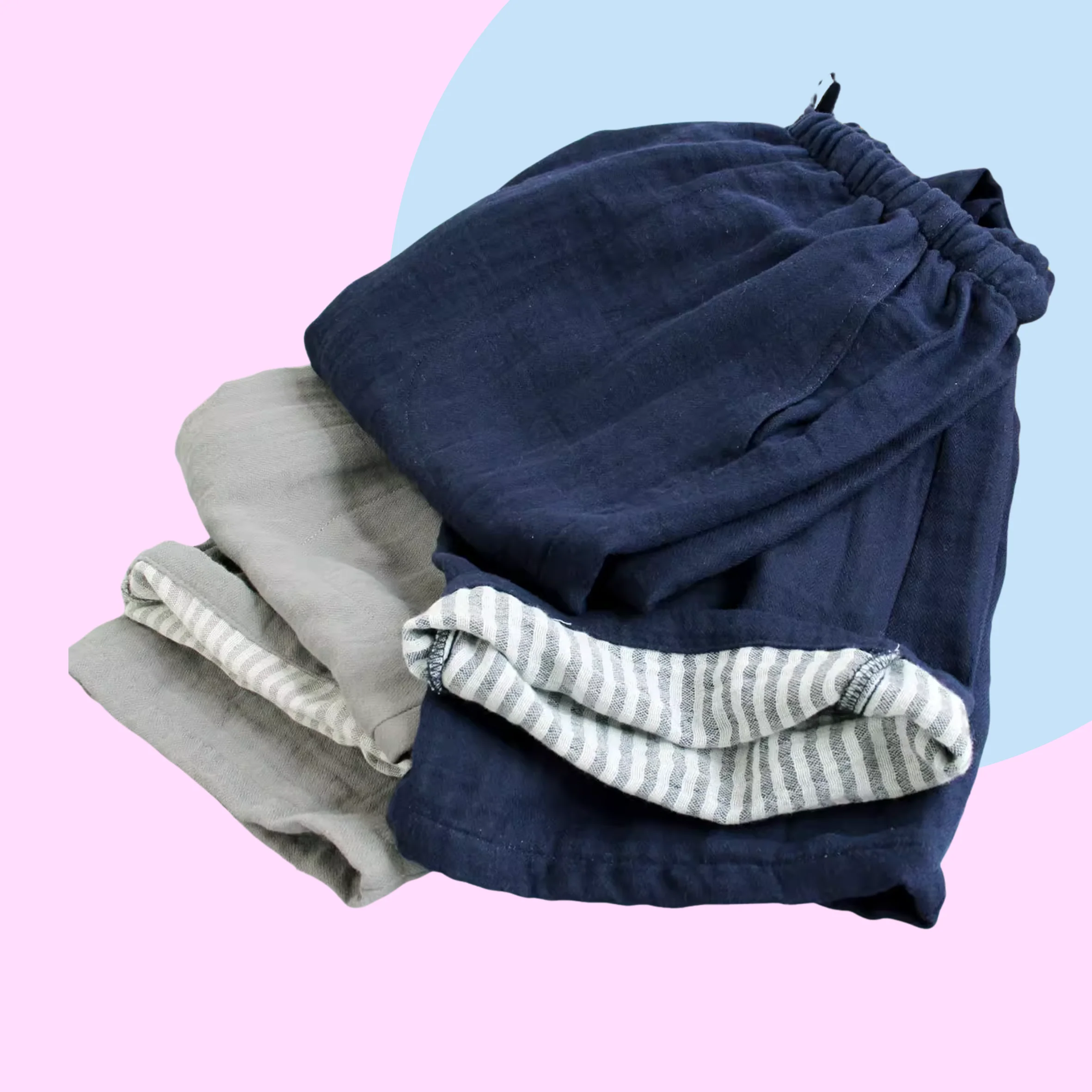 Muted Colour Cotton Pants - Image 3