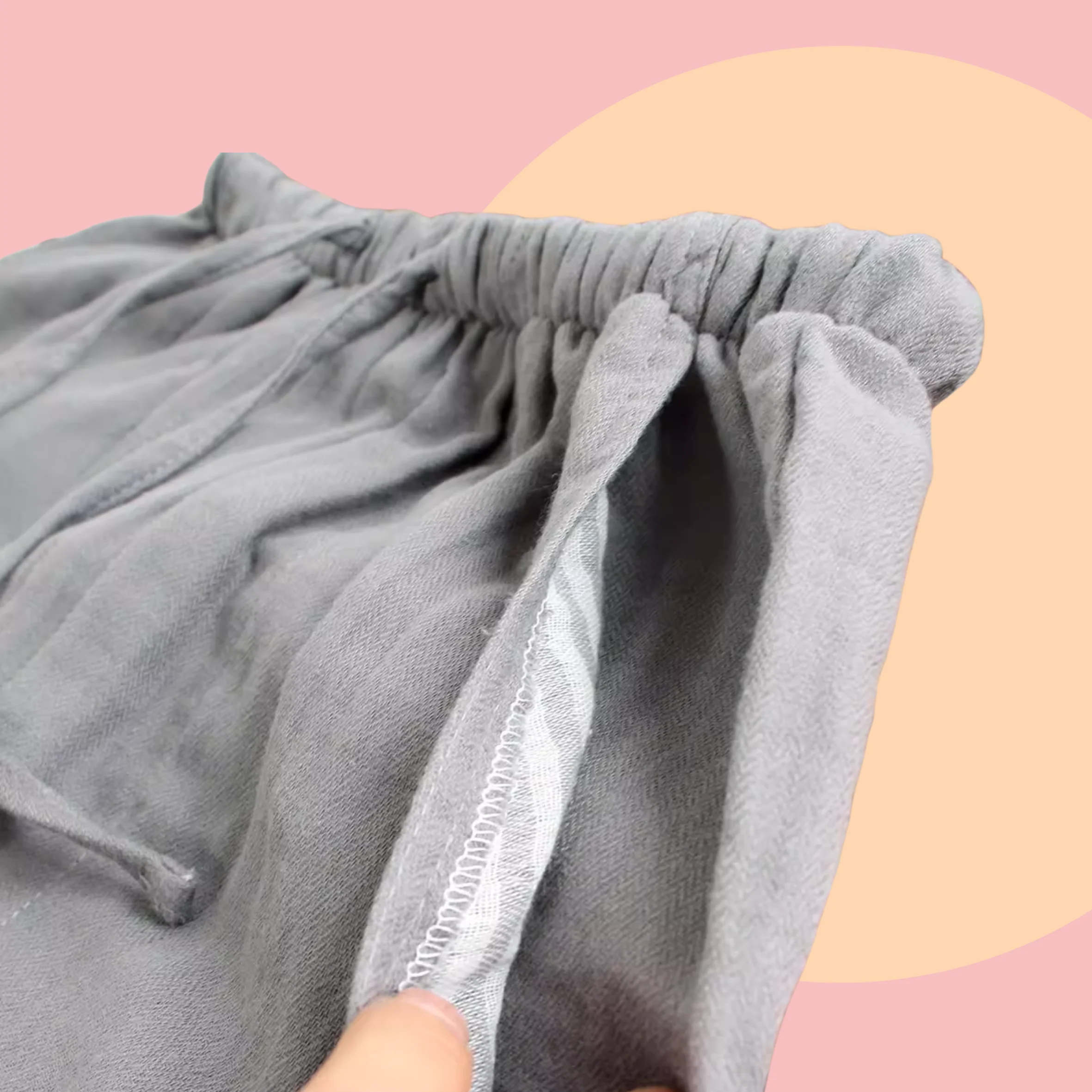 Muted Colour Cotton Pants - Image 6