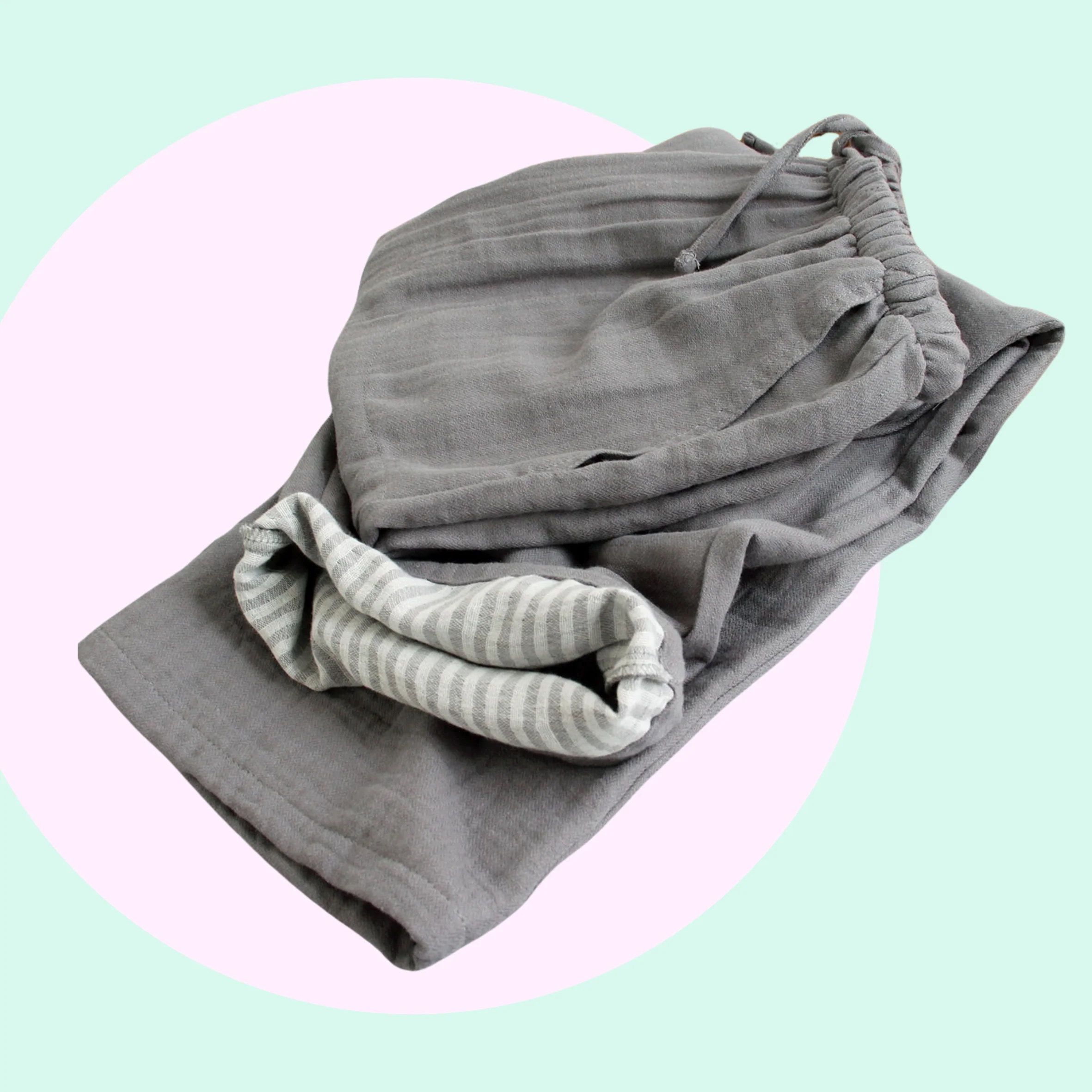 Muted Colour Cotton Pants - Image 7