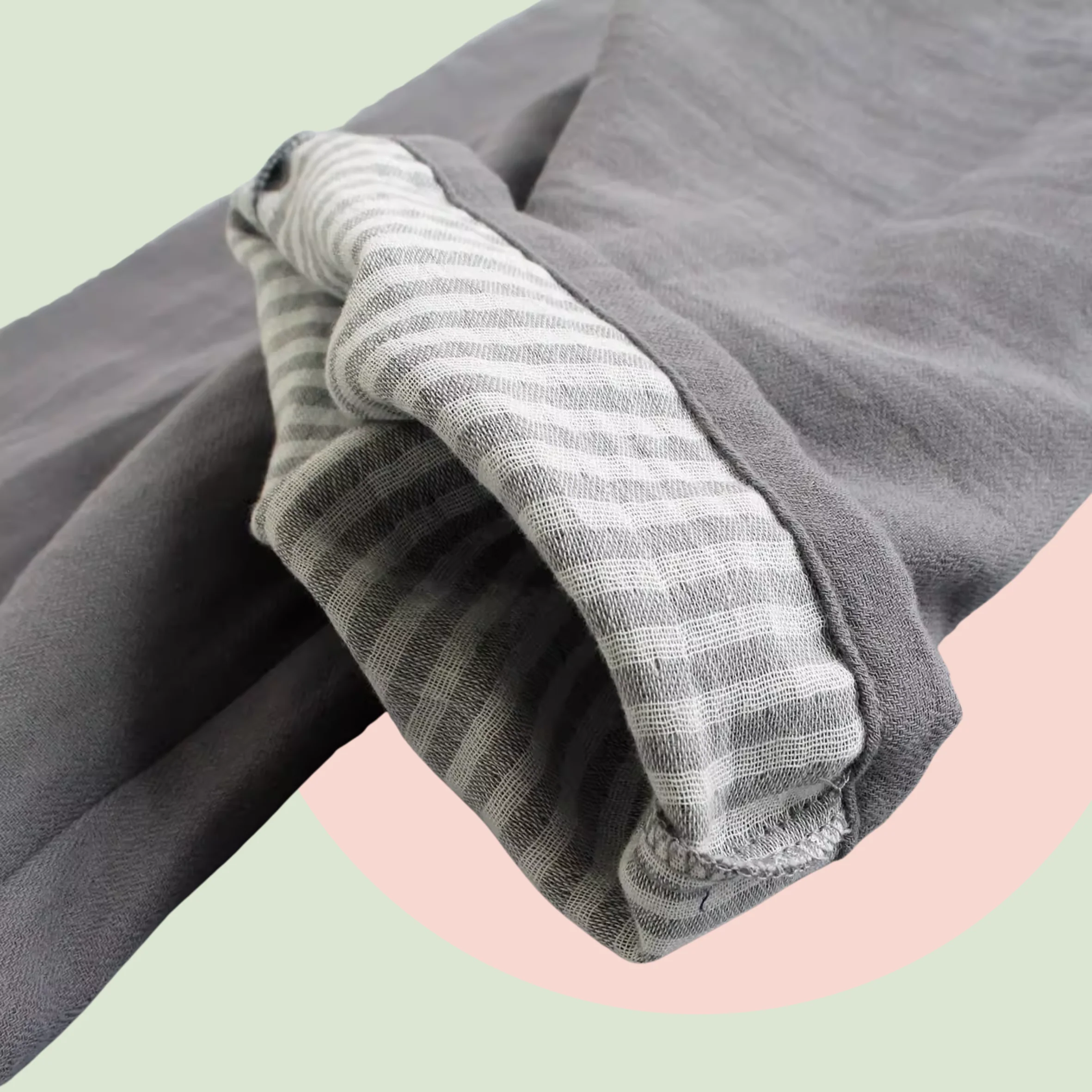 Muted Colour Cotton Pants - Image 8