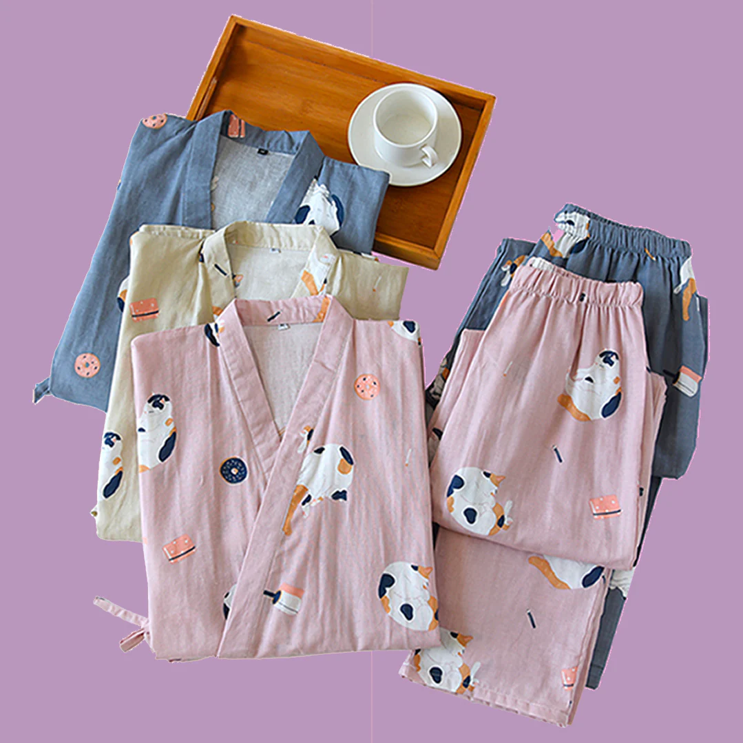 Neko Kimono Pyjama Set - Image 3