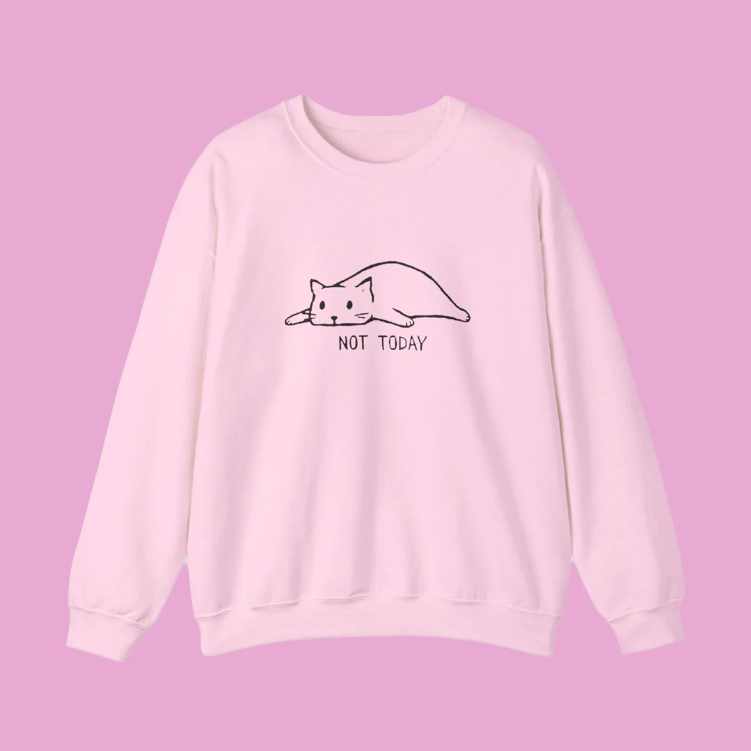 NOT TODAY! Kitty Cat Sweater - Image 7