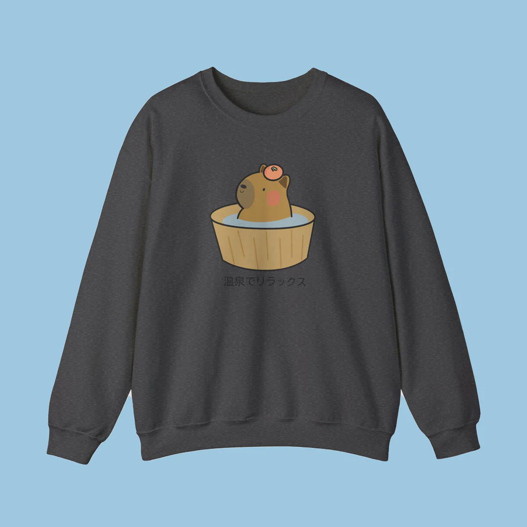Onsen Capybara Crewneck - Image 8