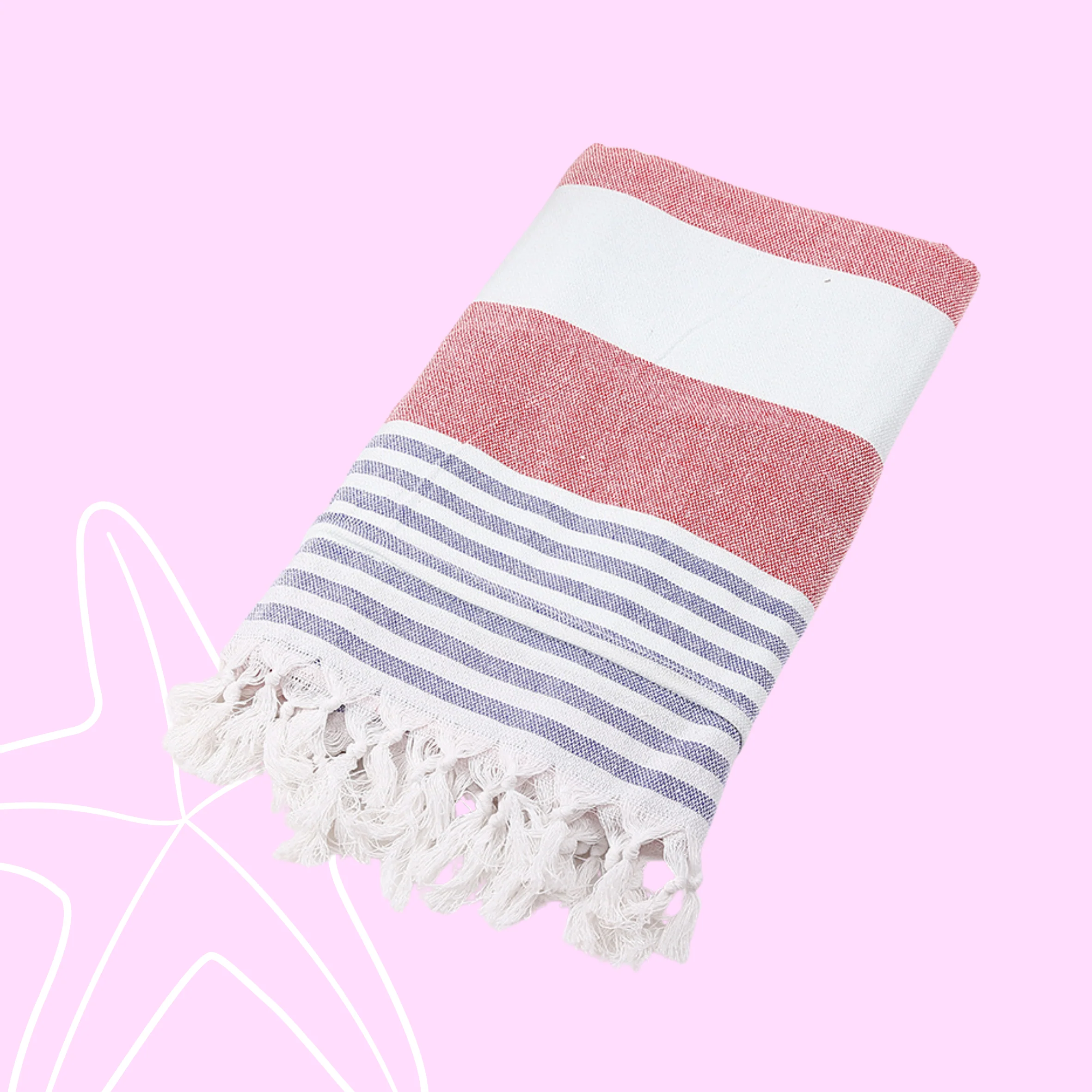 Pasuteru Cotton Linen Beach Blanket - Image 3