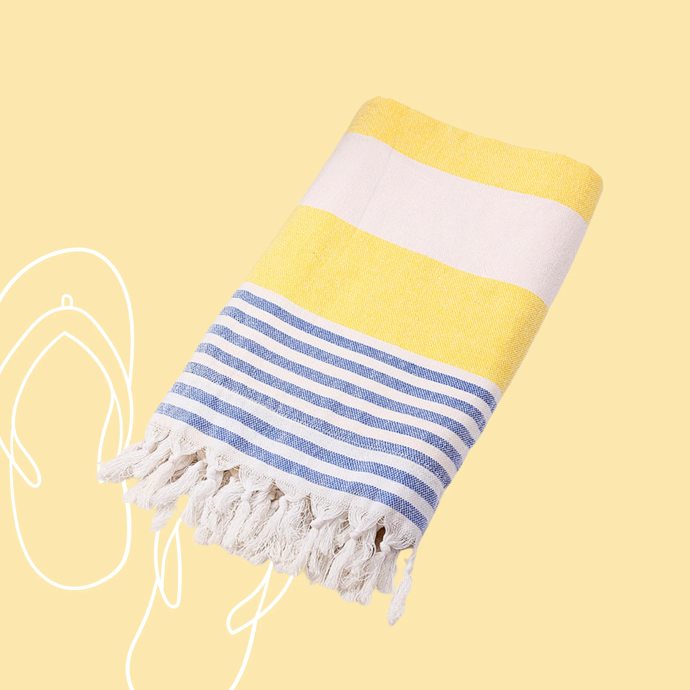 Pasuteru Cotton Linen Beach Blanket - Image 4