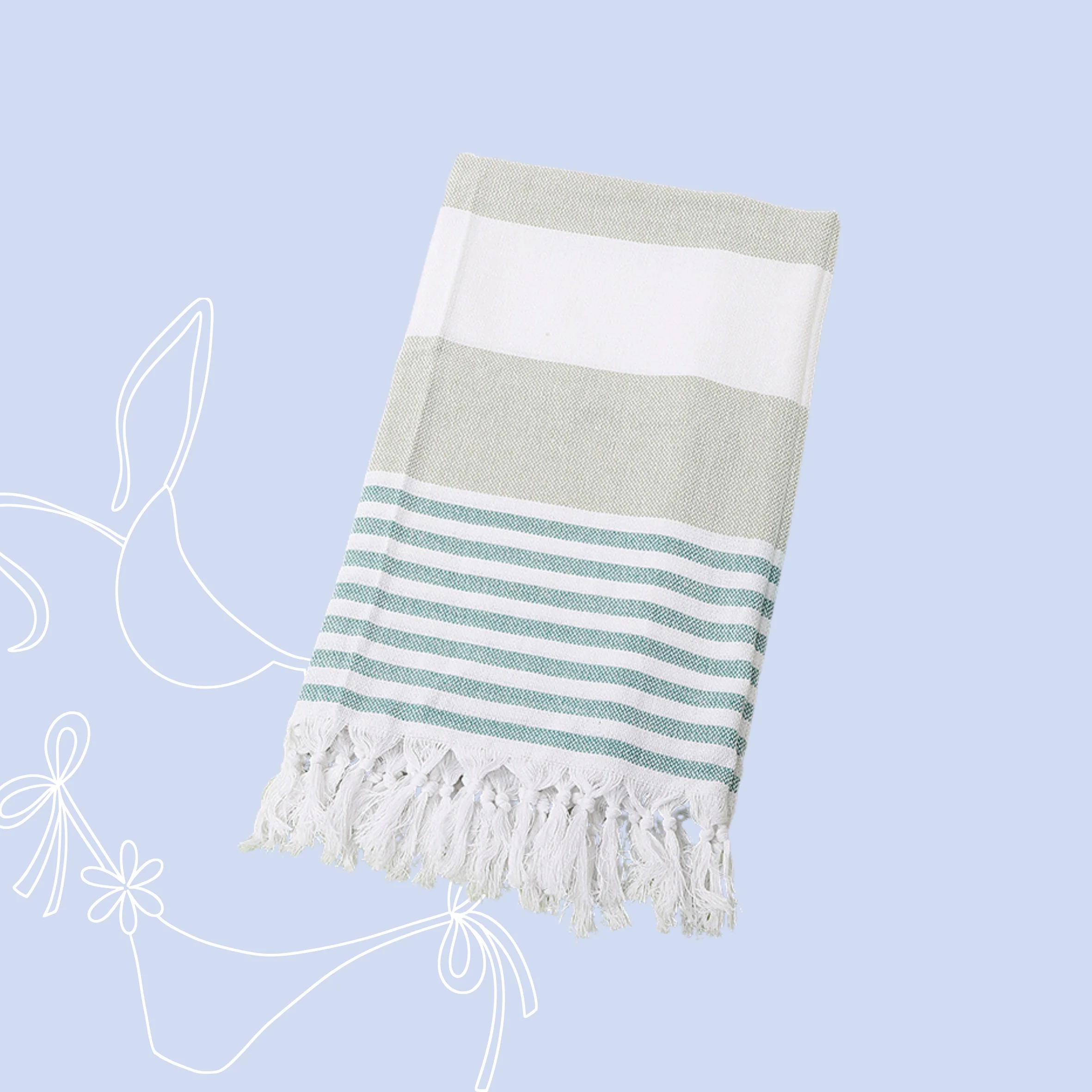 Pasuteru Cotton Linen Beach Blanket - Image 7