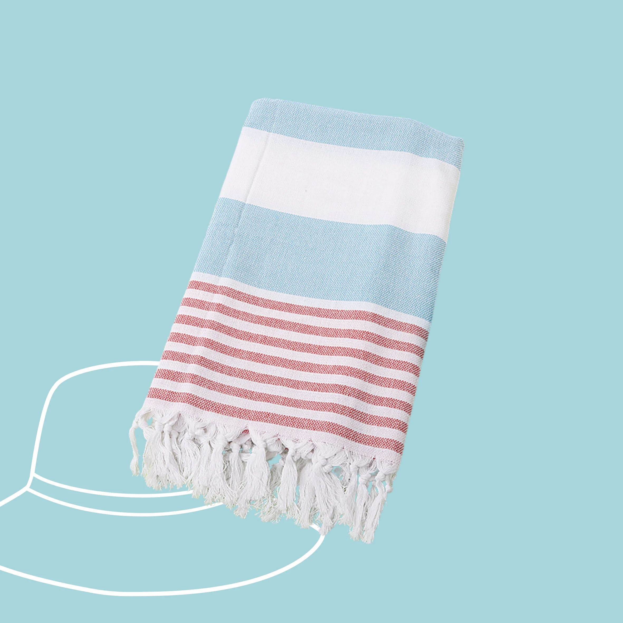 Pasuteru Cotton Linen Beach Blanket - Image 8