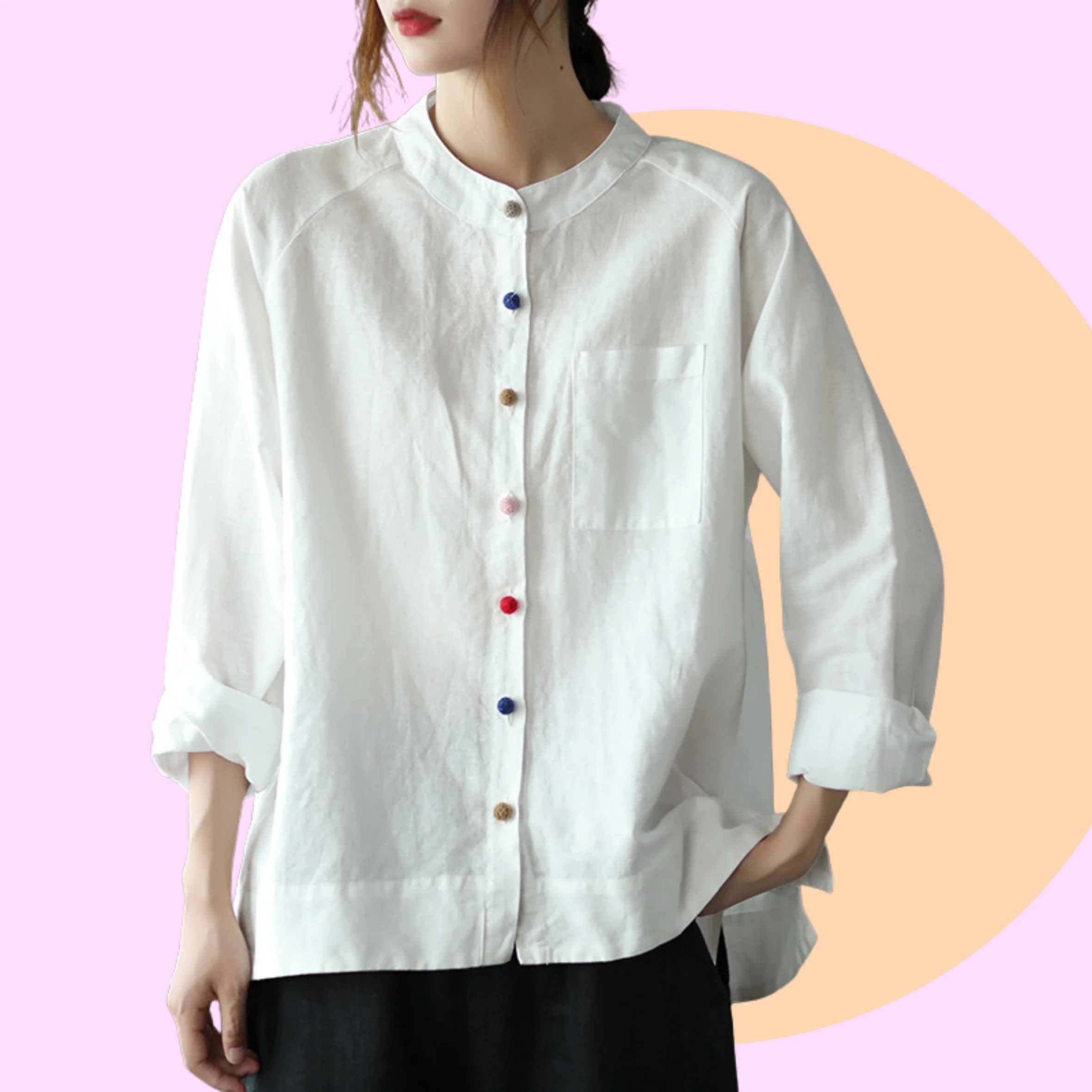 Rainbow Niji Cotton Shirt - Image 3