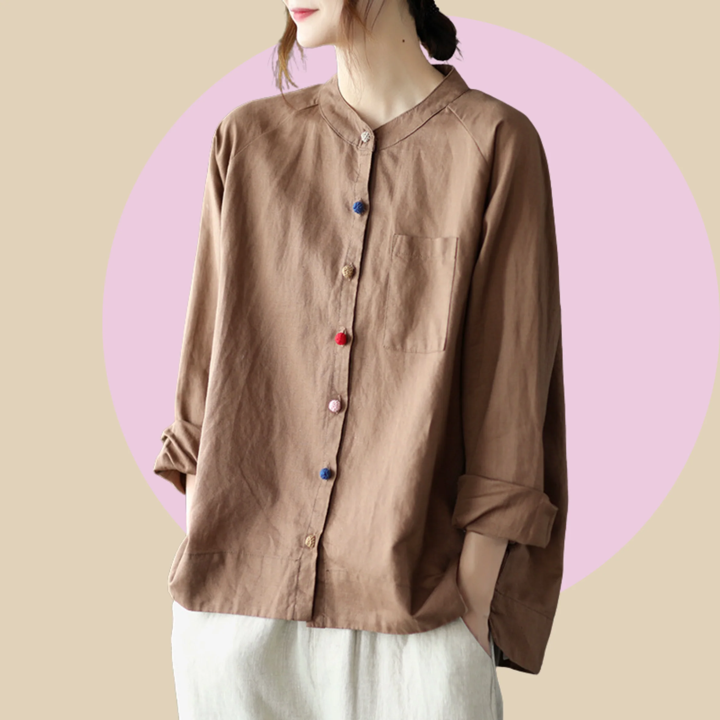 Rainbow Niji Cotton Shirt - Image 4