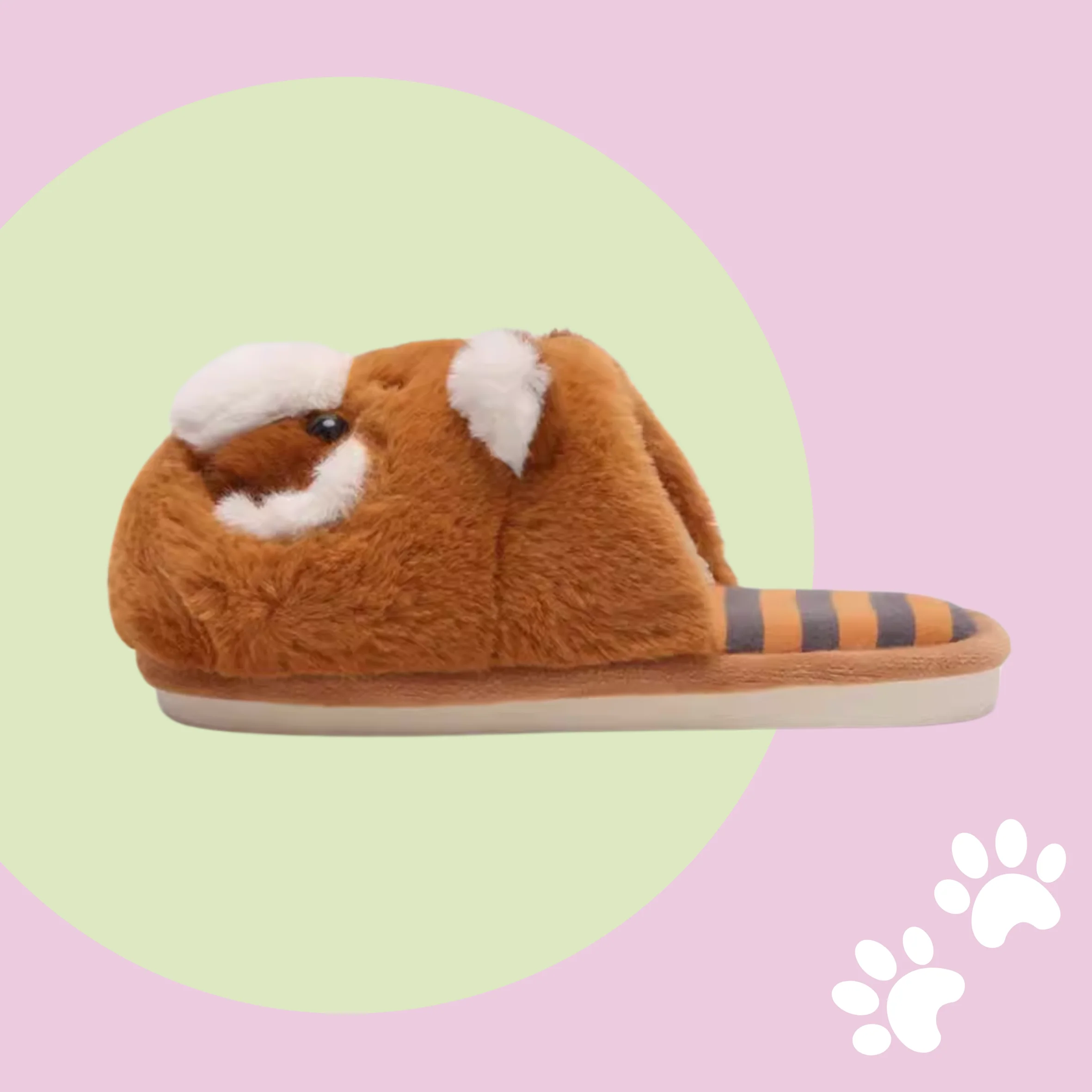 Red Panda Fluffy Slippers - Image 6