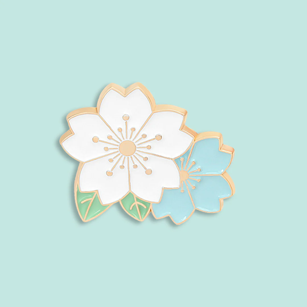 Spring Cherry Blossom Enamel Pins - Image 6