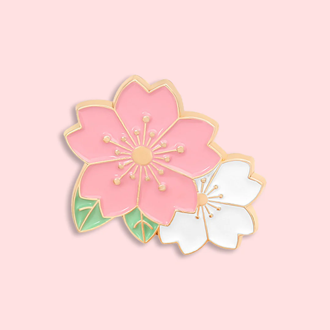 Spring Cherry Blossom Enamel Pins - Image 8