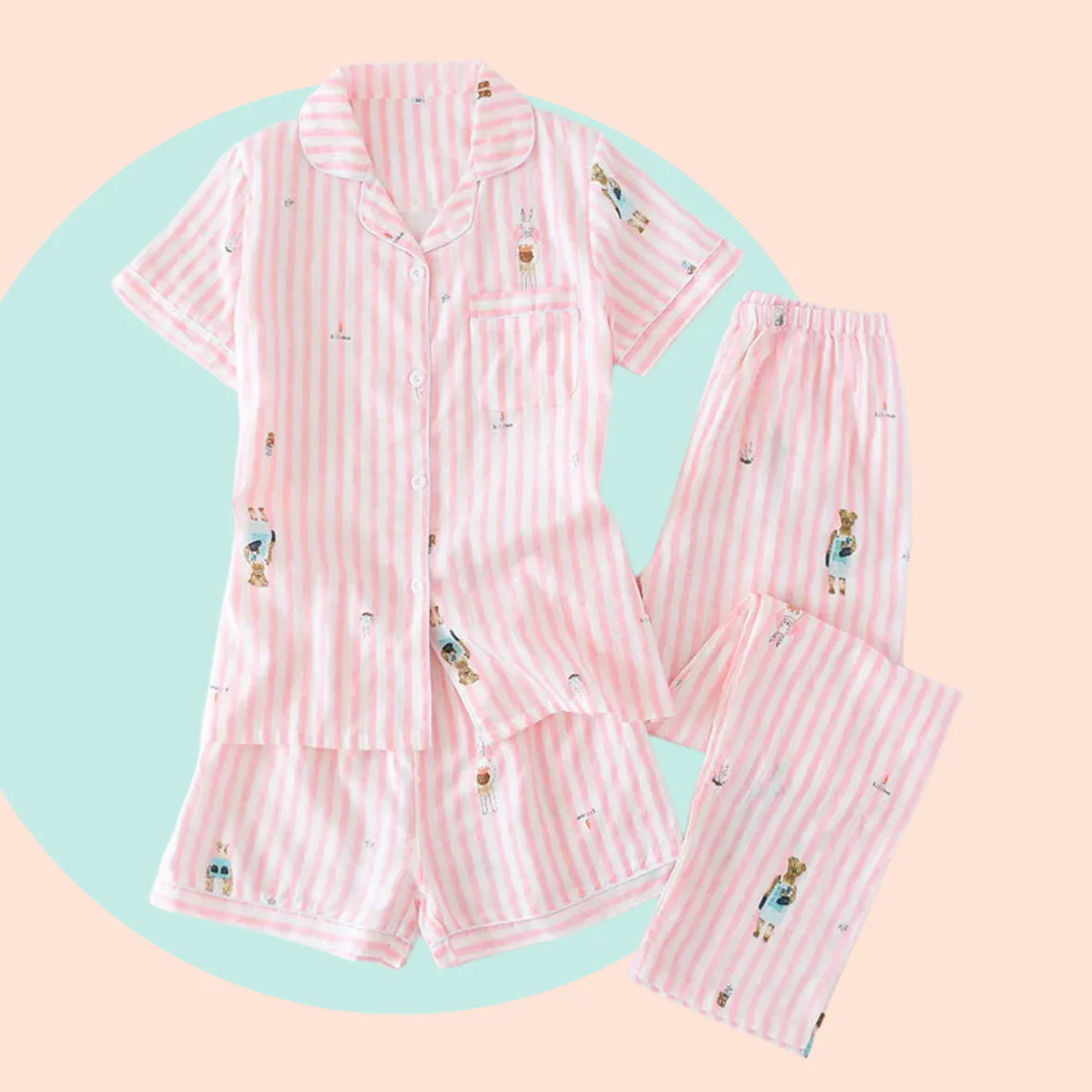 Story Book Cotton Pyjamas (3PC Set) - Image 3
