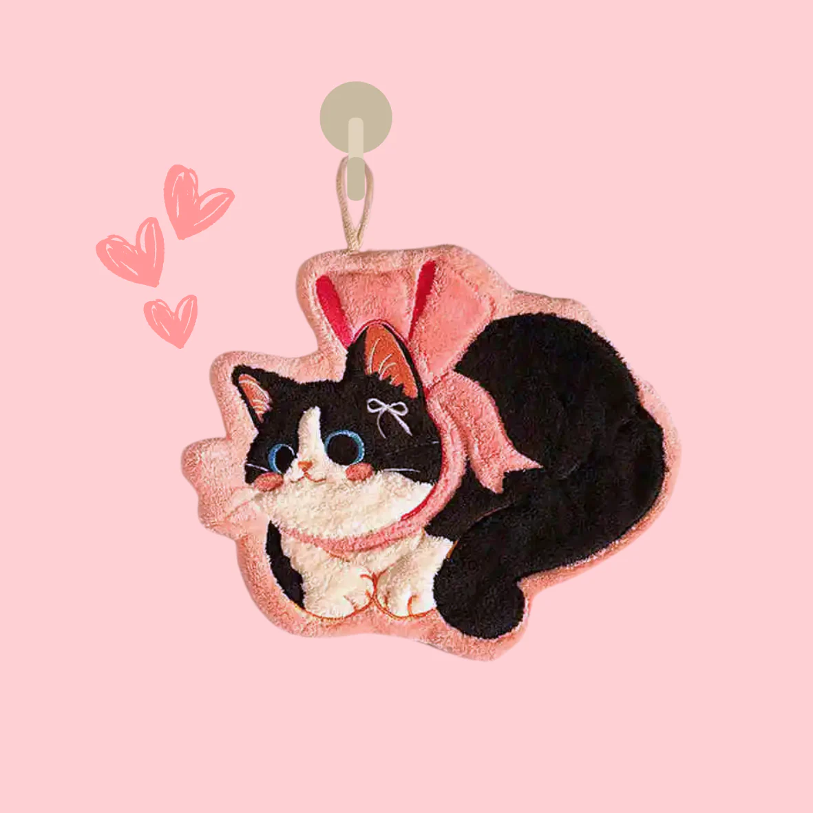 Suki Cat Hand Towels - Image 4