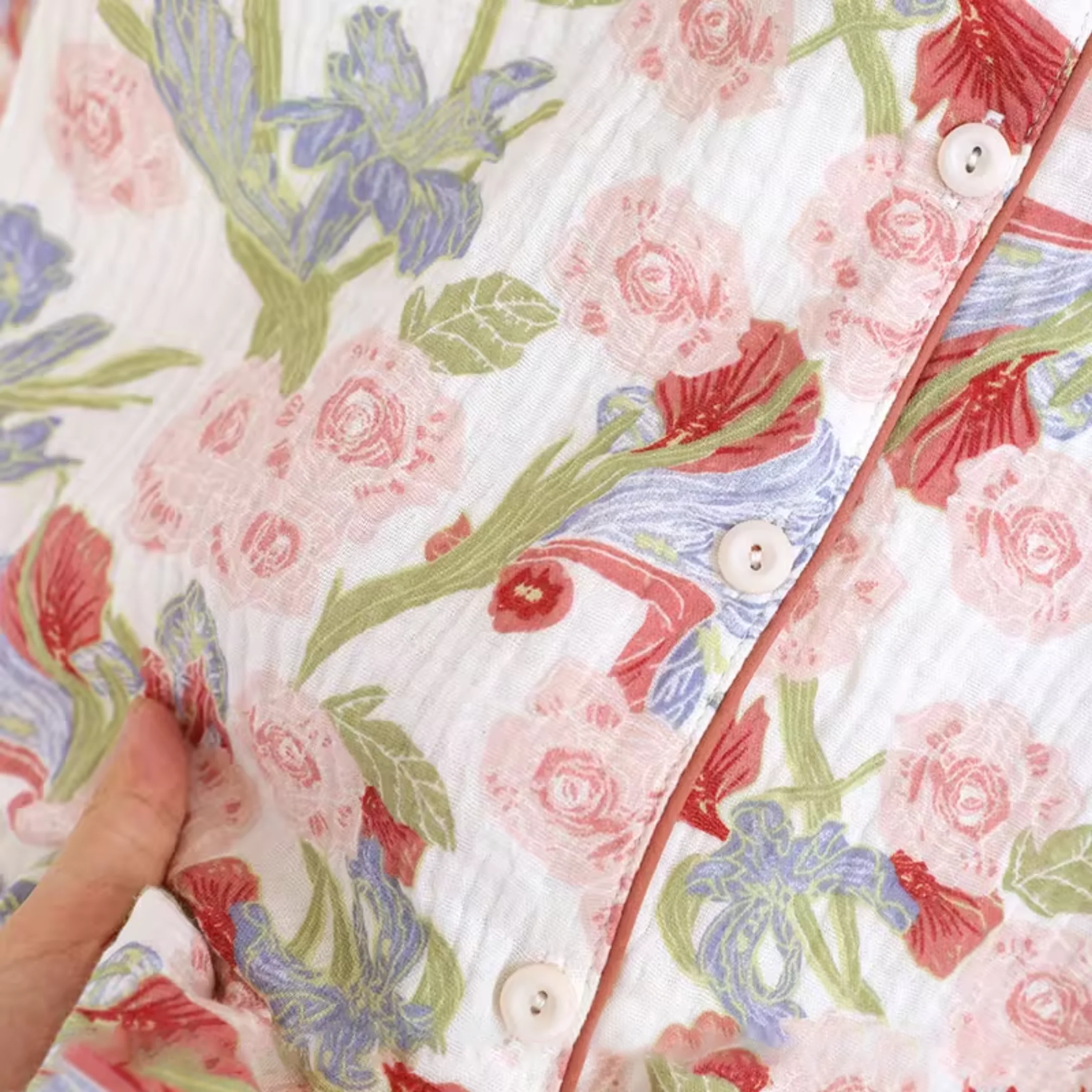 Sweet Rose Cotton Pyjamas - Image 4
