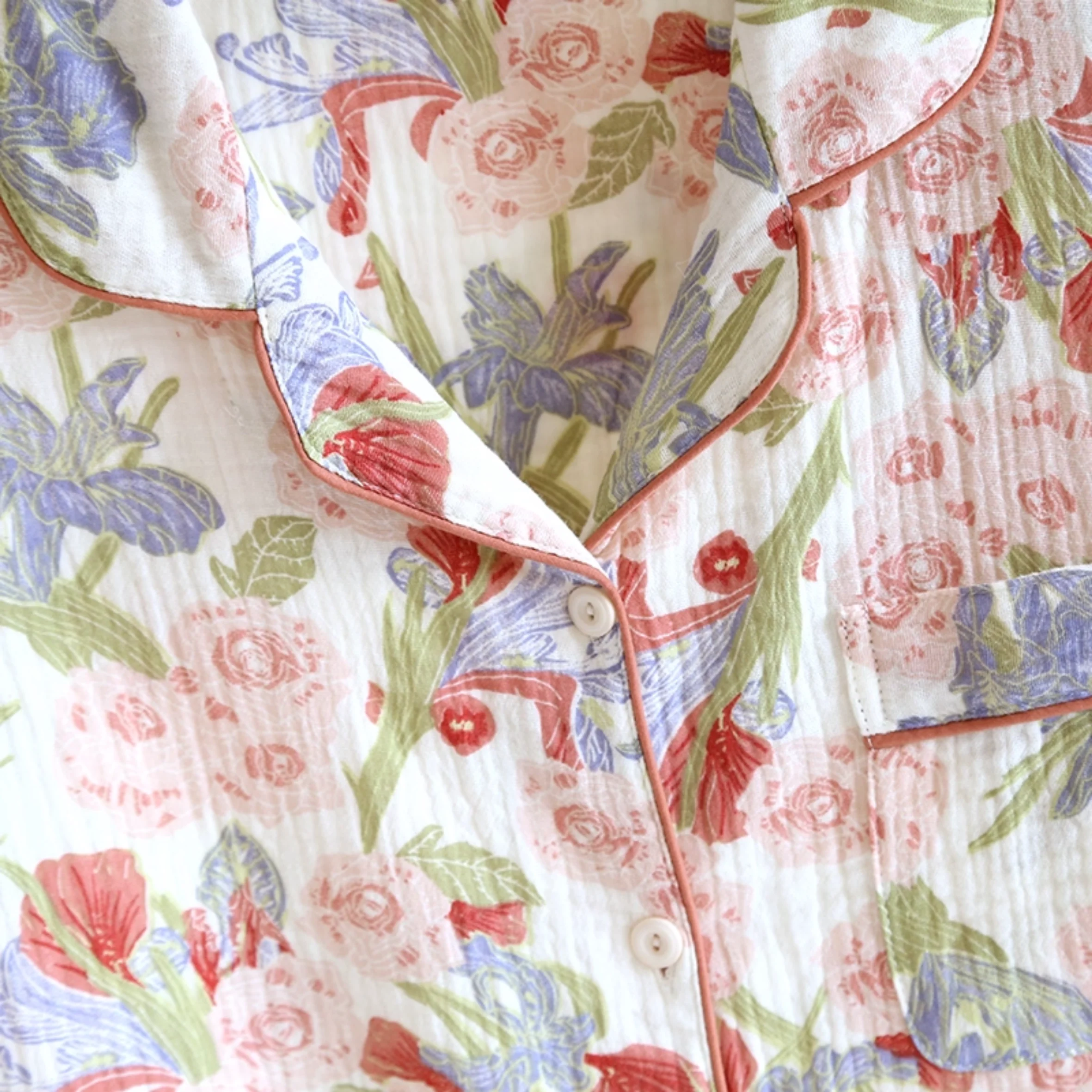 Sweet Rose Cotton Pyjamas - Image 5