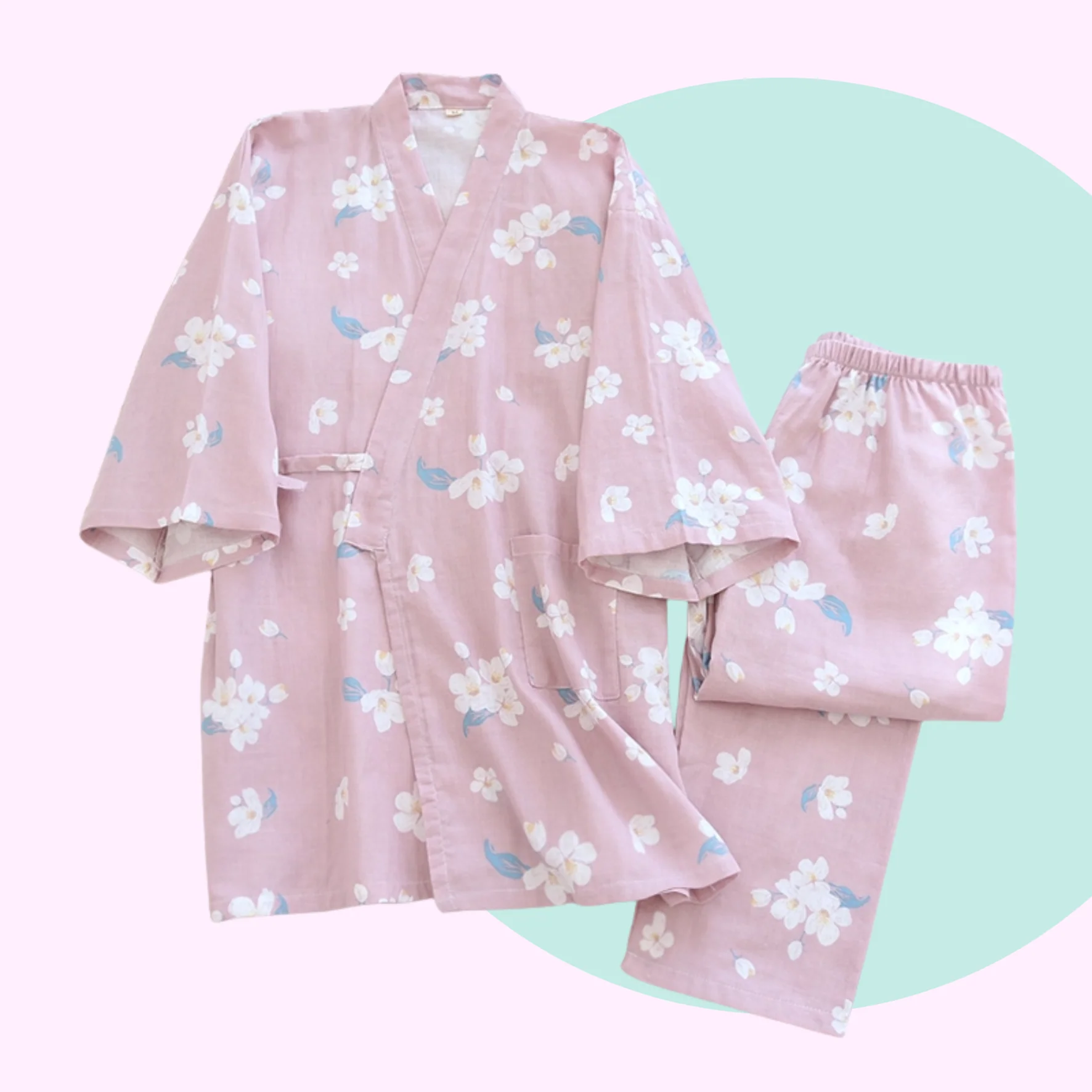 Ume Blossoms Kimono Pyjamas