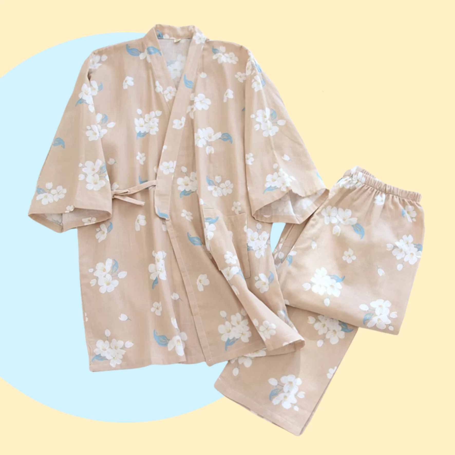 Ume Blossoms Kimono Pyjamas - Image 6